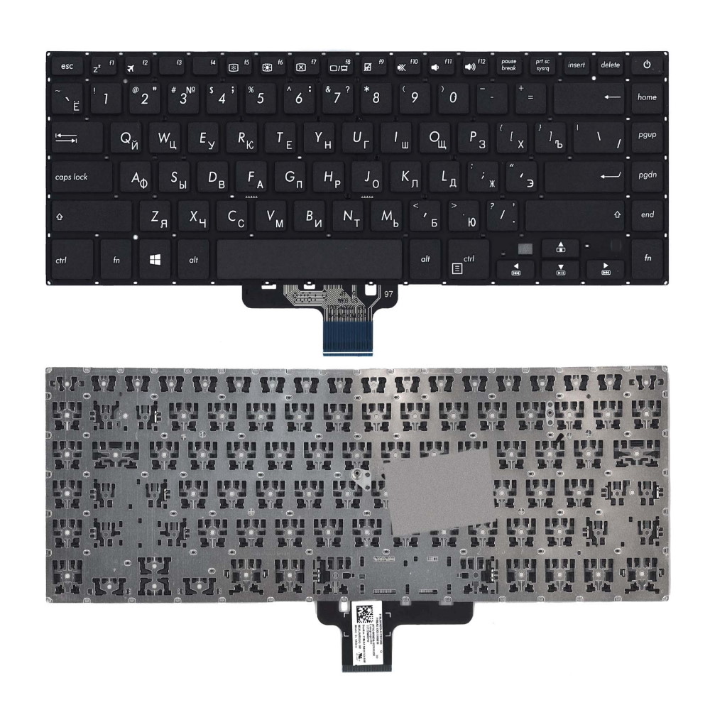Клавиатура для ноутбука Asus Vivobook 15 X510U X510UA X510UQ K510UN S510UA Черная