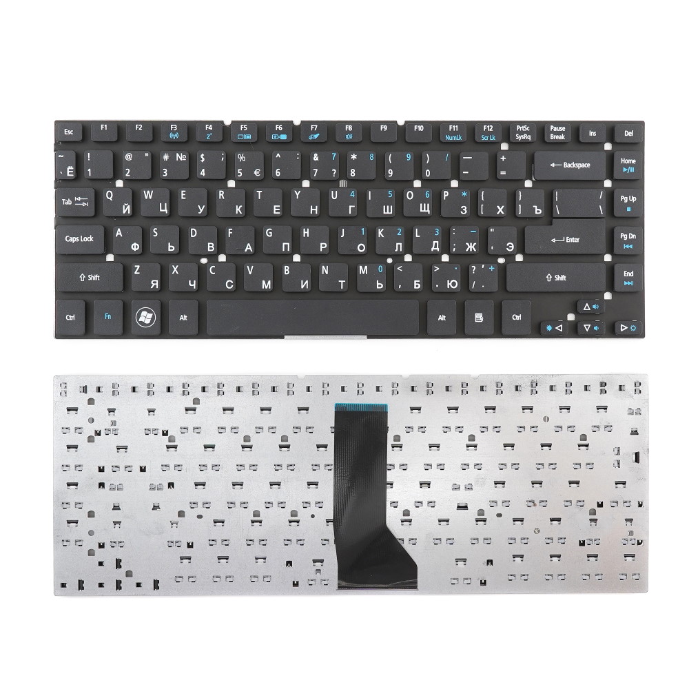 Клавиатура для ноутбука Acer Aspire 3830T 4830T E1-422G E5-471G ES1-522 V3-471G Черная
