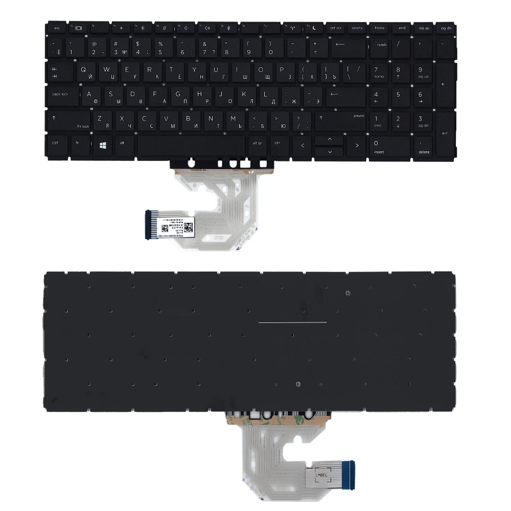 Клавиатура для ноутбука HP ProBook 450 G6 455 G6 450 G7 455 G7 Черная