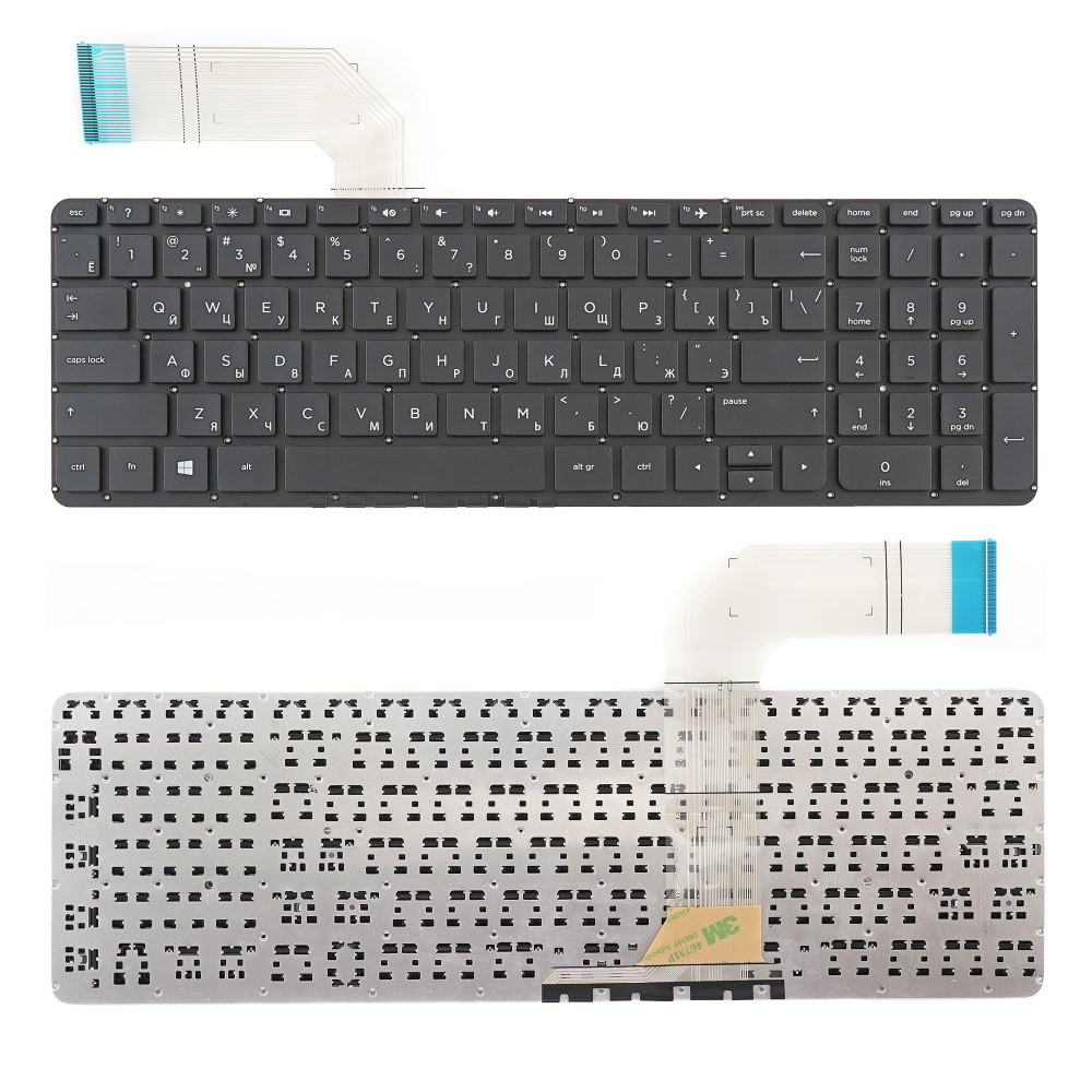 Клавиатура для ноутбука HP Pavilion 15-P 17-F Черная