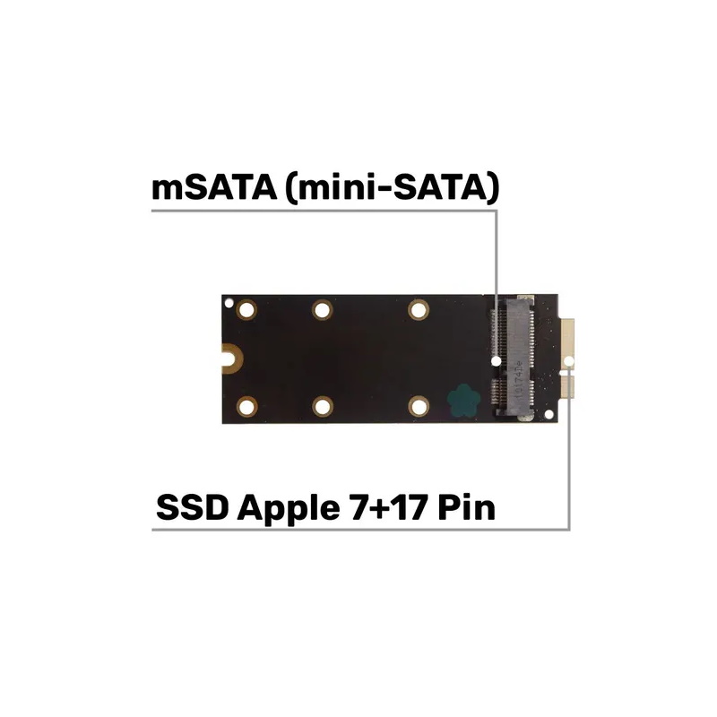 Переходник mSATA на 7+17 pin SSD Для MacBook Pro Retina 2012 IMAC A1425 A1398 MC975 MC976 ME662