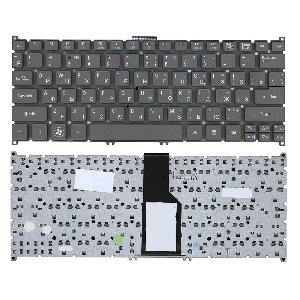 Клавиатура для ноутбука Acer Aspire S3 S5 V5-121 V5-131 V5-171 Серая