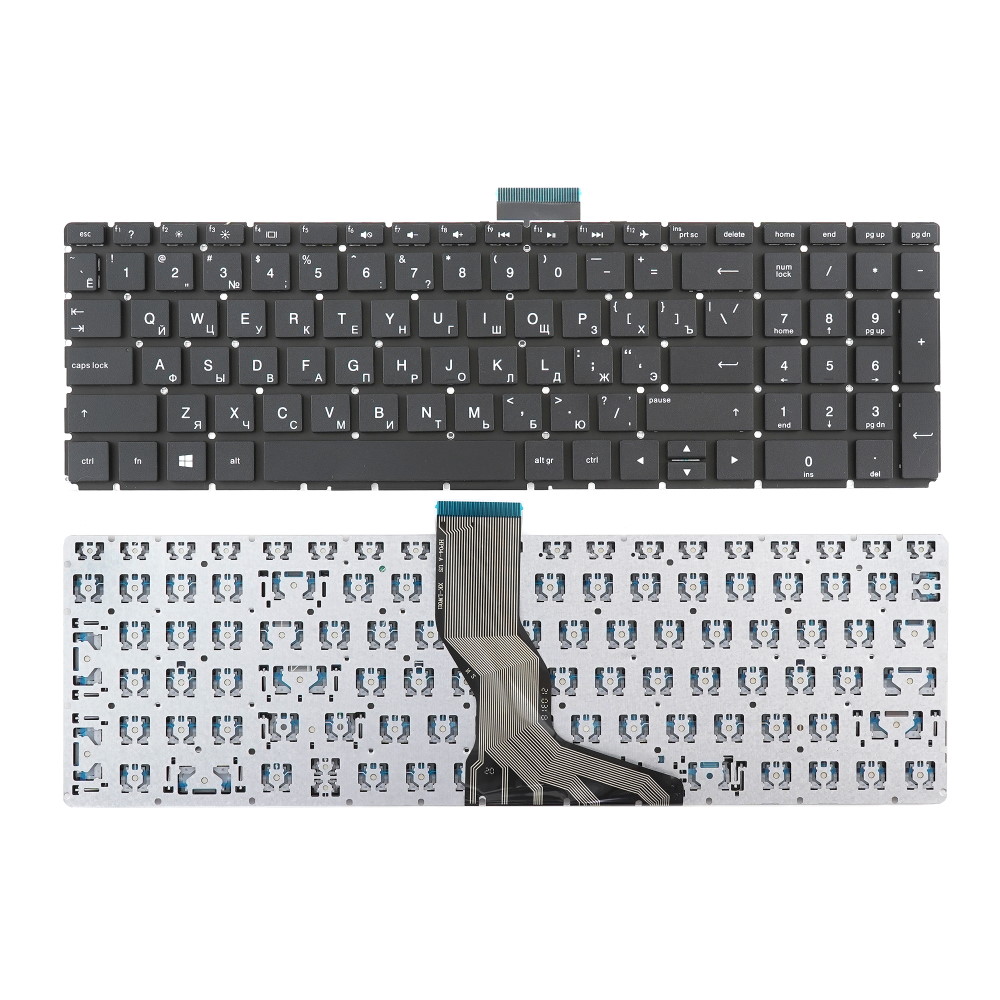 Клавиатура для ноутбука HP 15-BS 15-BW 15s-eq1000 250 G6 255 G6 17-AK 17-AR 17-BS 17-BW Черная