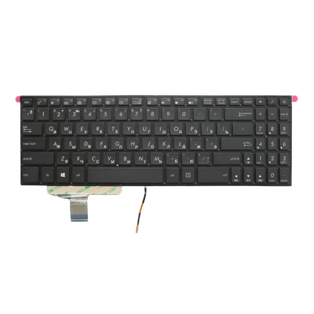 Клавиатура для ноутбука Asus Vivobook Pro 15 M580 N580 X580 Черная с подсветкой