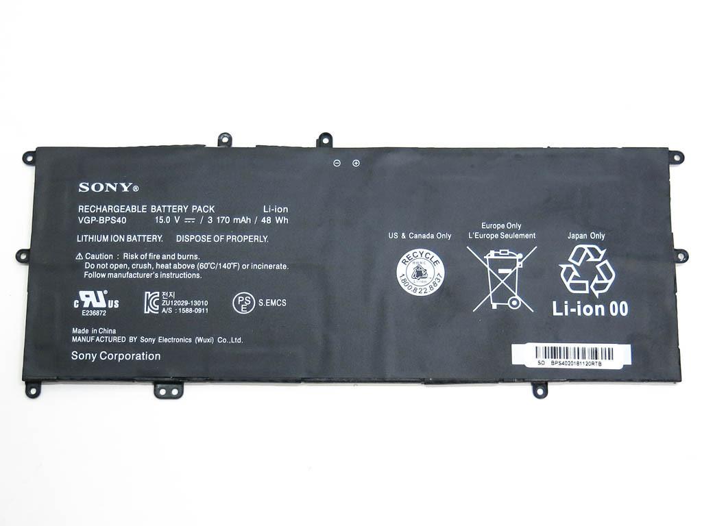 Аккумулятор для Sony VAIO SVF14 SVF15 (15.0V 3170mAh) VGP-BPS40 Original
