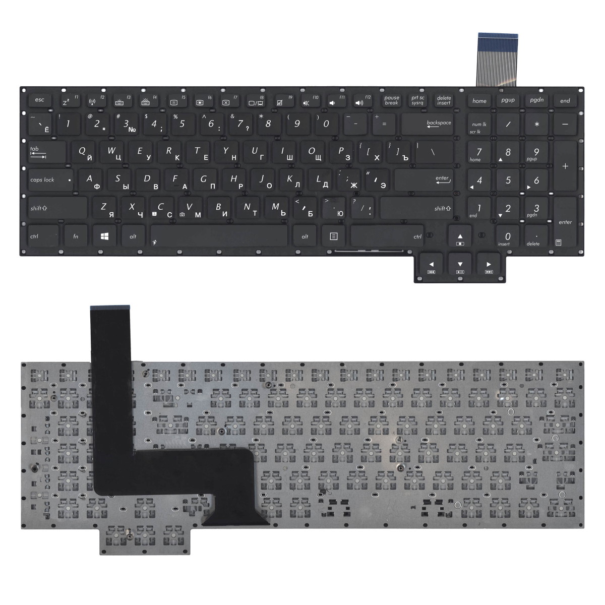 Клавиатура для ноутбука Asus G750 G750JX G750JW Черная без рамки