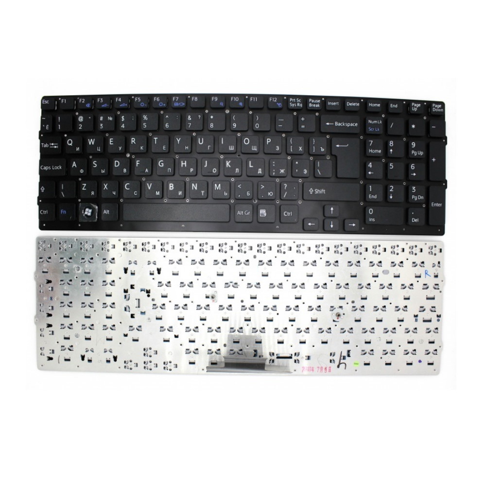 Клавиатура для ноутбука Sony VPC-EB Черная без рамки