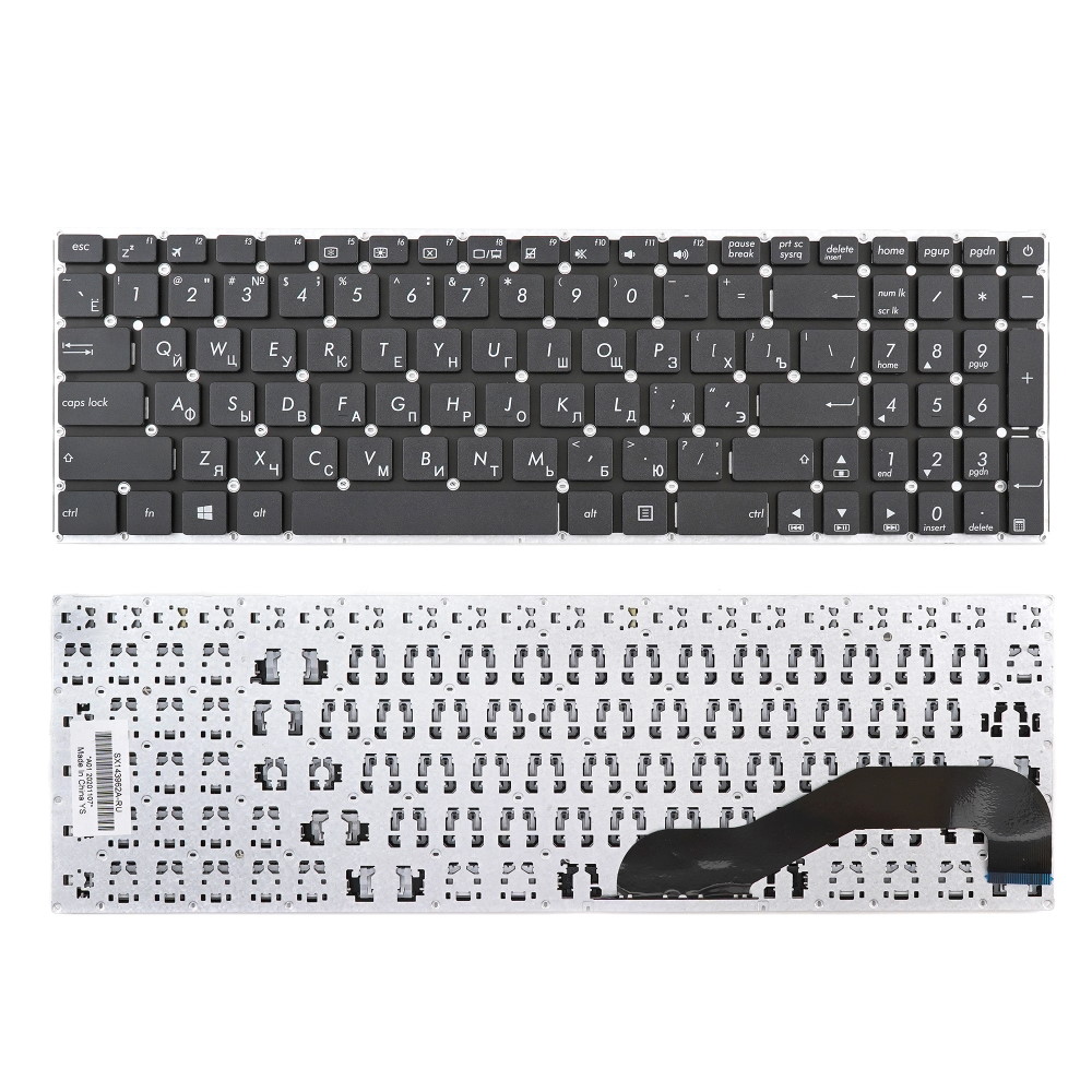 Клавиатура для ноутбука Asus K540 K543U F540 X540 X540SA X543UB D540 K540 F540 X540MA Черная
