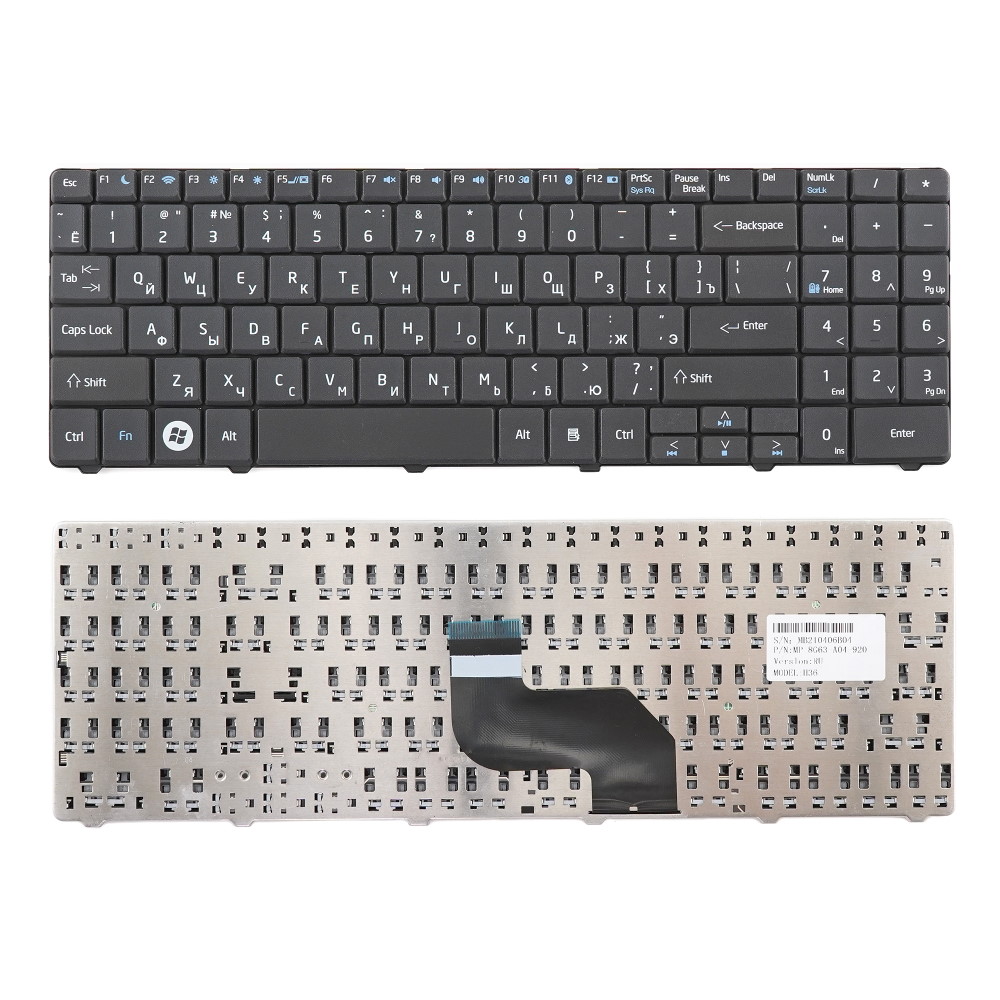 Клавиатура для ноутбука MSI CX640 CR640 Черная