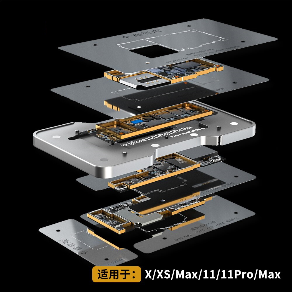 Набор трафаретов для iPhone X / XS MAX / 11 Pro MAX