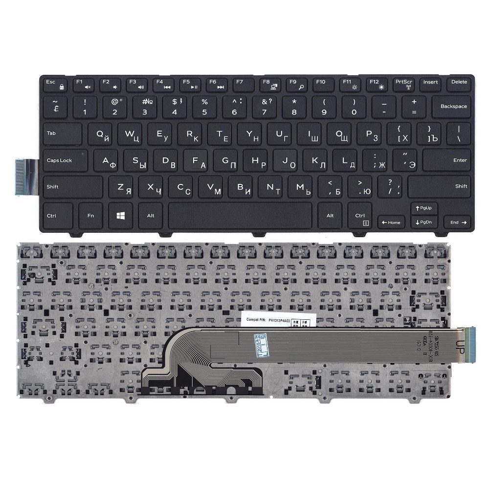 Клавиатура для ноутбука Dell 14-3000 Черная